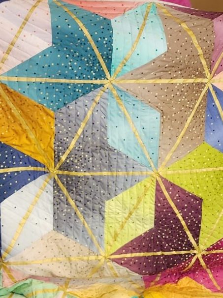 Ombre Blossoms quilt in V. & Co. fabrics