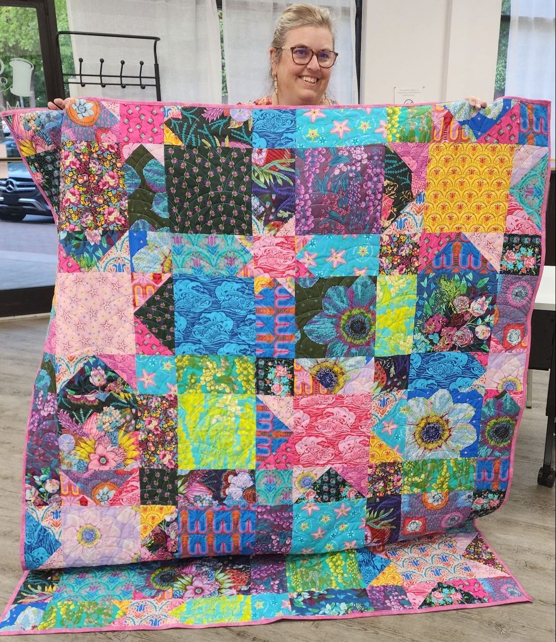 Stargazer quilt in Anna Maria Horner fabrics