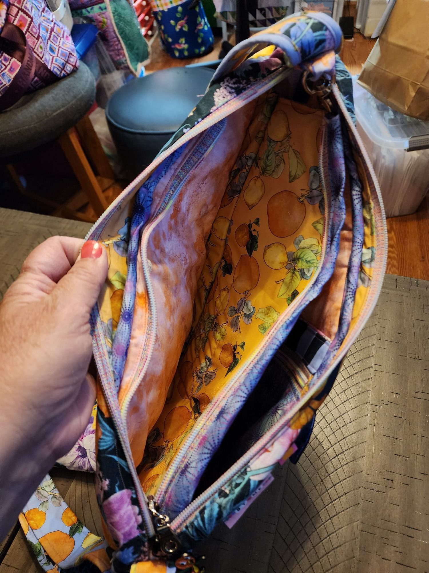 inside - the back "tech pocket"